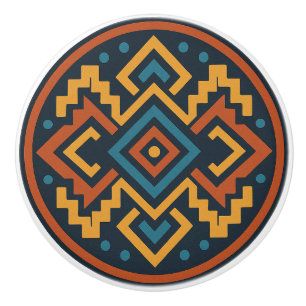 Vivid Zapotec Diamond Geometry Cabinet Knop Pull