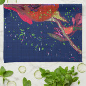 Vividly Colored Flower Kitchen Towel Theedoek (Gevouwen)