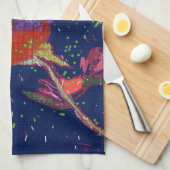 Vividly Colored Flower Kitchen Towel Theedoek (Quarter Fold)
