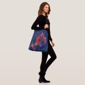Vividly Colored Flower Large Crossbody Bag Crossbody Tas (Op model)