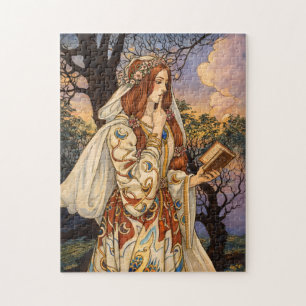 Vivien – Art Nouveau Toveres Illustratie Legpuzzel