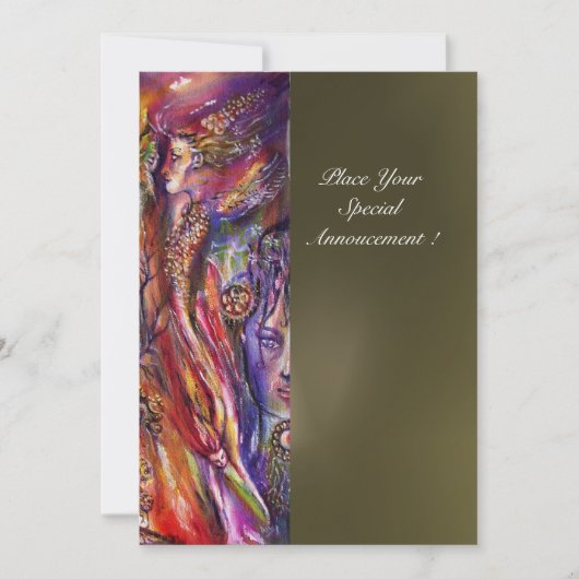 VIVIEN EN MERLIN Fantasy Kaart (Voorkant)