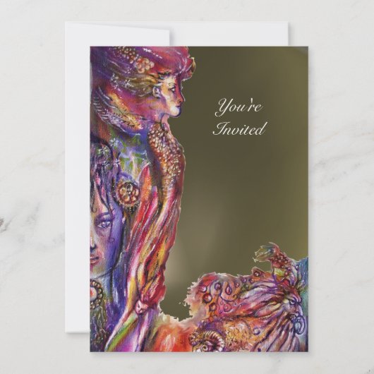 VIVIEN EN MERLIN Fantasy Kaart (Achterkant)