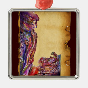 VIVIEN EN MERLIN Fantasy Metalen Ornament