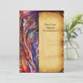 VIVIEN EN MERLIN Fantasy Parchment Kaart (Staand voorkant)