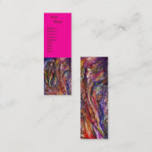 VIVIEN EN MERLIN Roze Fuchsia Paarse Fantasy Mini Visitekaartje (Voorkant / Achterkant)