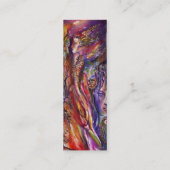 VIVIEN EN MERLIN Roze Fuchsia Paarse Fantasy Mini Visitekaartje (Achterkant)