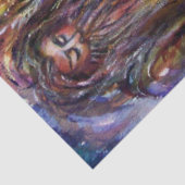 VIVIEN EN MERLIN Roze Paarse blauw Fantasy Tissuepapier (Detail)