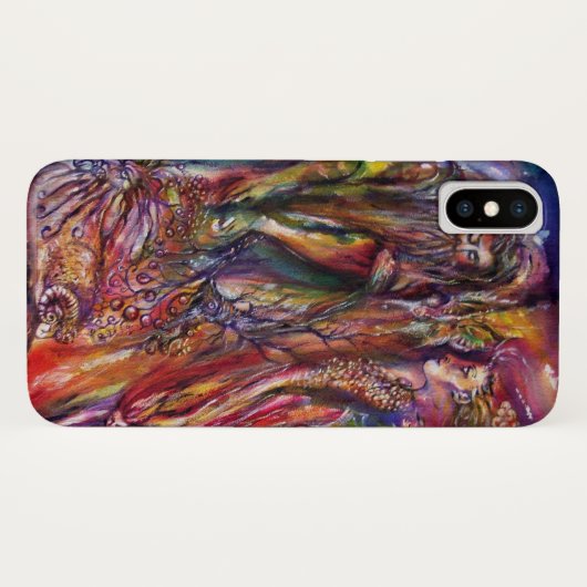 VIVIEN EN MERLIN Roze Paarse Fantasy Case-Mate iPhone Case (Achterkant (horizontaal))