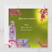 VIVIEN MONOGRAM gele topaz Kaart (Achterkant)