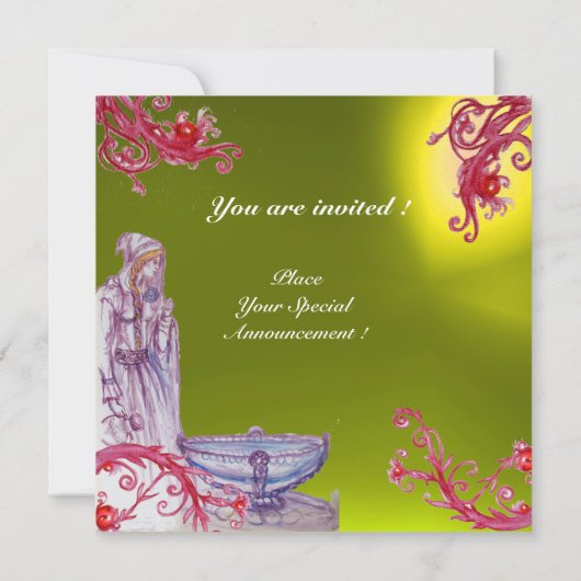 VIVIEN MONOGRAM gele topaz Kaart (Achterkant)