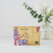 VIVIEN MONOGRAM paars Visitekaartje (Staand voorkant)
