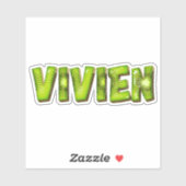 Vivien Name Kiwi Design Aufkleber Sticker (Vel)