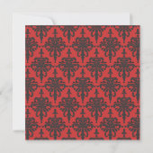 Vivienne Damask Bridal Shower Invitation Kaart (Achterkant)