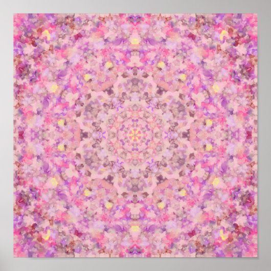 Vivienne Oil Paint Mandala Poster (Voorkant)