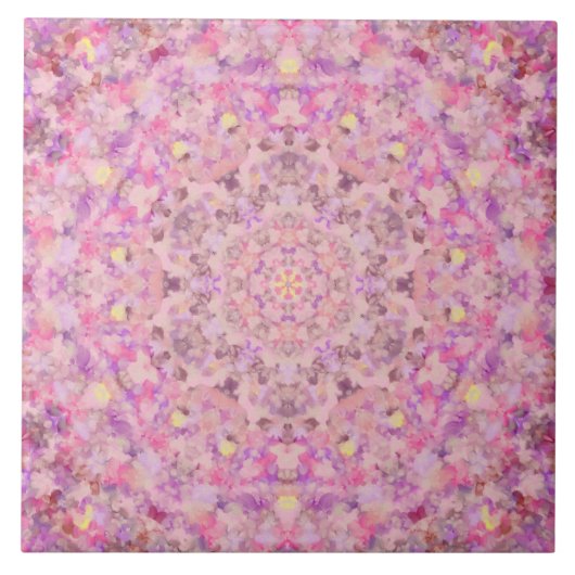 Vivienne Oil Paint Mandala Tegeltje (Voorkant)