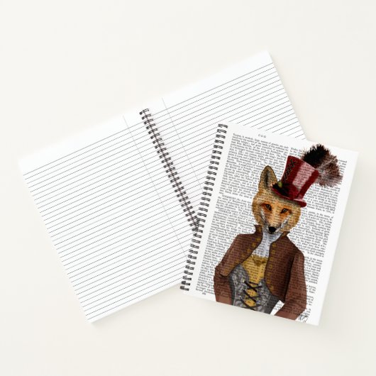 Vivienne Steampunk Fox Notitieboek (Binnen)