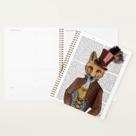 Vivienne Steampunk Fox Planner (Display)