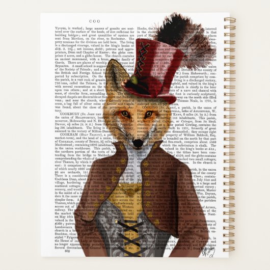 Vivienne Steampunk Fox Planner (Achterkant)