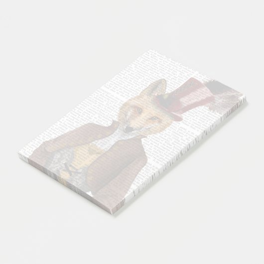 Vivienne Steampunk Fox Post-it® Notes (Schuin)