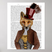 Vivienne Steampunk Fox Poster (Voorkant)