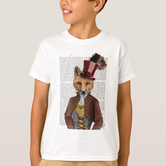 Vivienne Steampunk Fox T-shirt (Voorkant)