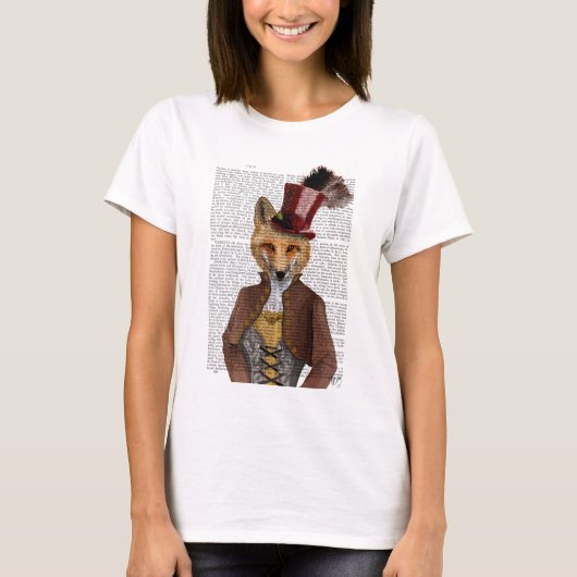 Vivienne Steampunk Fox T-shirt (Voorkant)