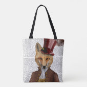 Vivienne Steampunk Fox Tote Bag (Achterkant)