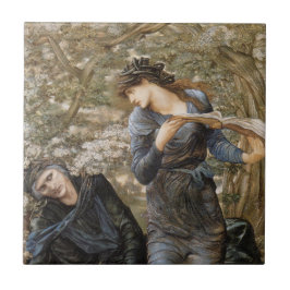Viviens Beguiling van Merlijn (Edward Burne-Jones) Tegeltje