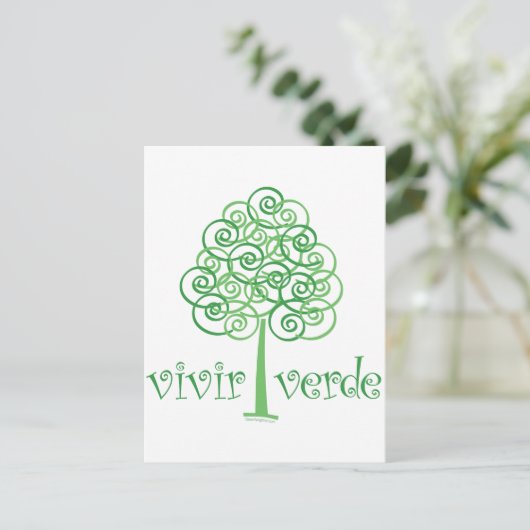 Vivir Verde Briefkaart (Staand voorkant)