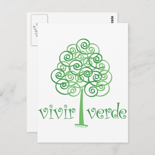 Vivir Verde Briefkaart (Voorkant / Achterkant)