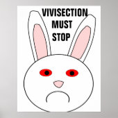Vivisectie moet het Poster stoppen (Voorkant)