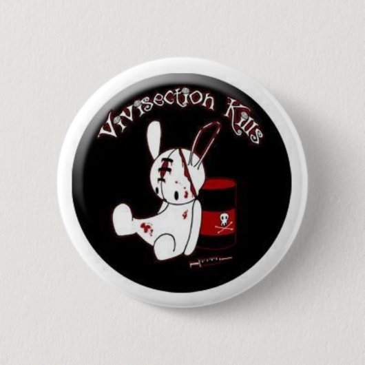 Vivisection Kills Ronde Button 5,7 Cm (Voorkant)