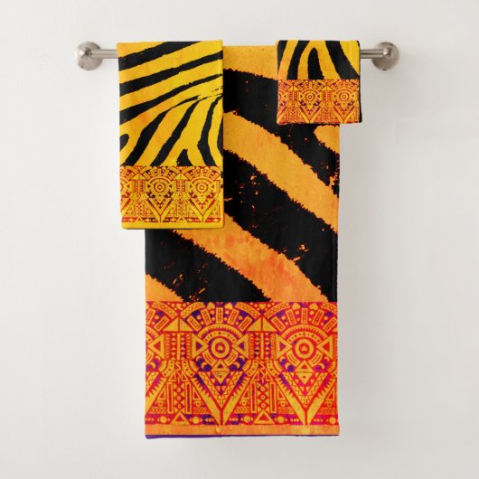 Vivisi Zebra Bath Towel Set Bad Handdoek (Insitu)