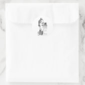 Vivitur Ingenio - Skeleton Ronde Sticker (Tas)