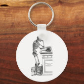 Vivitur Ingenio - Skeleton Sleutelhanger (Voorkant)