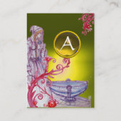 VIVIVIEN MONOGRAM geel wit Visitekaartje (Achterkant)