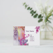 VIVIVIEN MONOGRAM paars roze wit Visitekaartje (Staand voorkant)