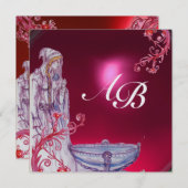 VIVIVIEN MONOGRAM Red ruby ice Kaart (Voorkant / Achterkant)