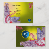 VIVIVIEN MONOGRAM wit blauw Visitekaartje (Voorkant / Achterkant)