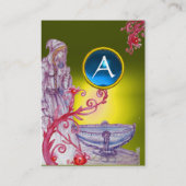 VIVIVIEN MONOGRAM wit blauw Visitekaartje (Achterkant)