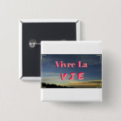 Vivre La Vie Button (Voorkant /achterkant)