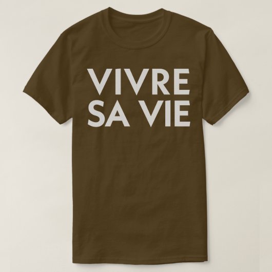 Vivre Sa Vie T-shirt (Design voorkant)