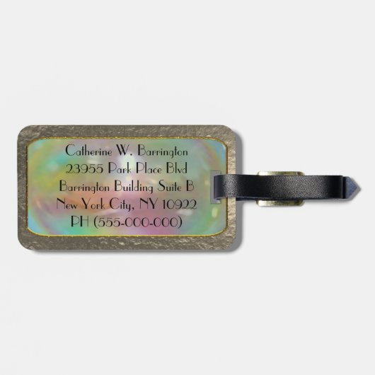 Vivstorm Face van Parijs Bagagelabel (Achterkant horizontaal)