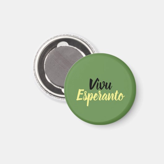Vivu Esperanto Magneet (Voorkant / Achterkant)
