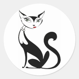 Vixen Cat Ronde Sticker