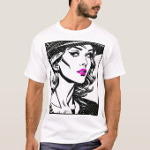 Vixen: Film Noir Pop Art T-shirt (Voorkant)