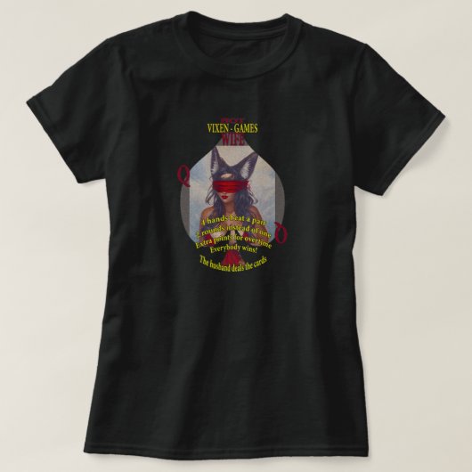 Vixen Games Hotwife Regels T-shirt (Design voorkant)