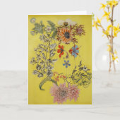 Vixen Kaart (Gele Bloem)