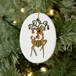 Vixen Keramisch Ornament